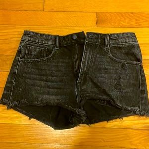Zara Trafaluc Black Denim Short